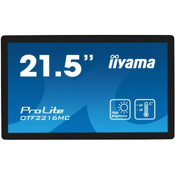 iiyama OTF2216MC-B1 arvutimonitor 54,6 cm (21,5 tolli) 1920 x 1080 pikslit Full HD LCD puuteekraaniga must