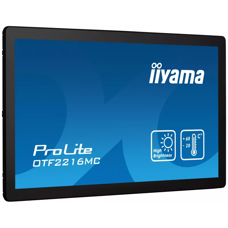 iiyama OTF2216MC-B1 arvutimonitor 54,6 cm (21,5 tolli) 1920 x 1080 pikslit Full HD LCD puuteekraaniga must
