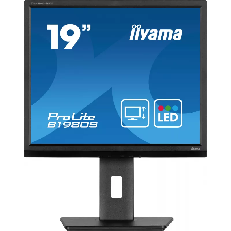 iiyama ProLite B1980S-B1 arvutimonitor 48,3 cm (19 tolli) 1280 x 1024 pikslit VGA LED must