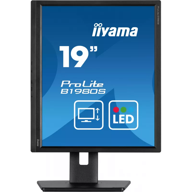 iiyama ProLite B1980S-B1 arvutimonitor 48,3 cm (19 tolli) 1280 x 1024 pikslit VGA LED must