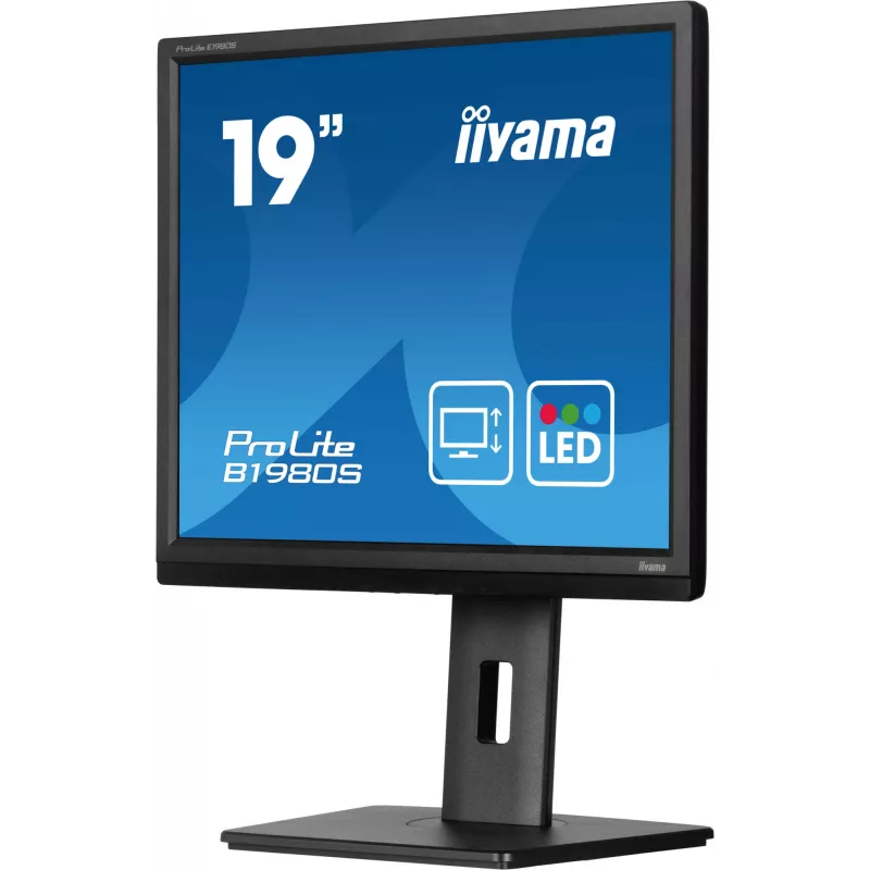 iiyama ProLite B1980S-B1 arvutimonitor 48,3 cm (19 tolli) 1280 x 1024 pikslit VGA LED must