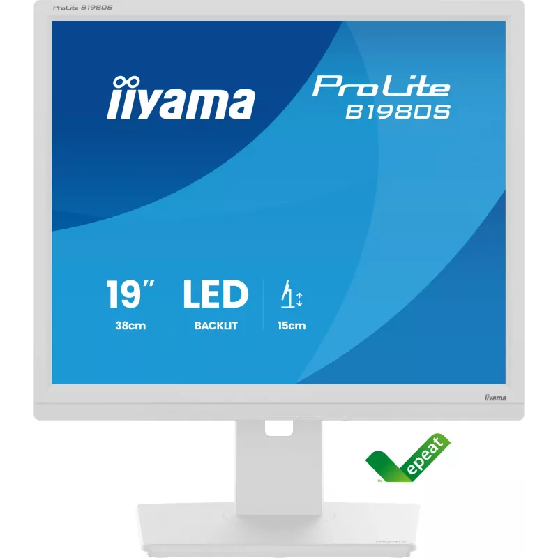 iiyama ProLite B1980S-W1 arvutimonitor 48,3 cm (19 tolli) 1280 x 1024 pikslit SVGA LED Valge