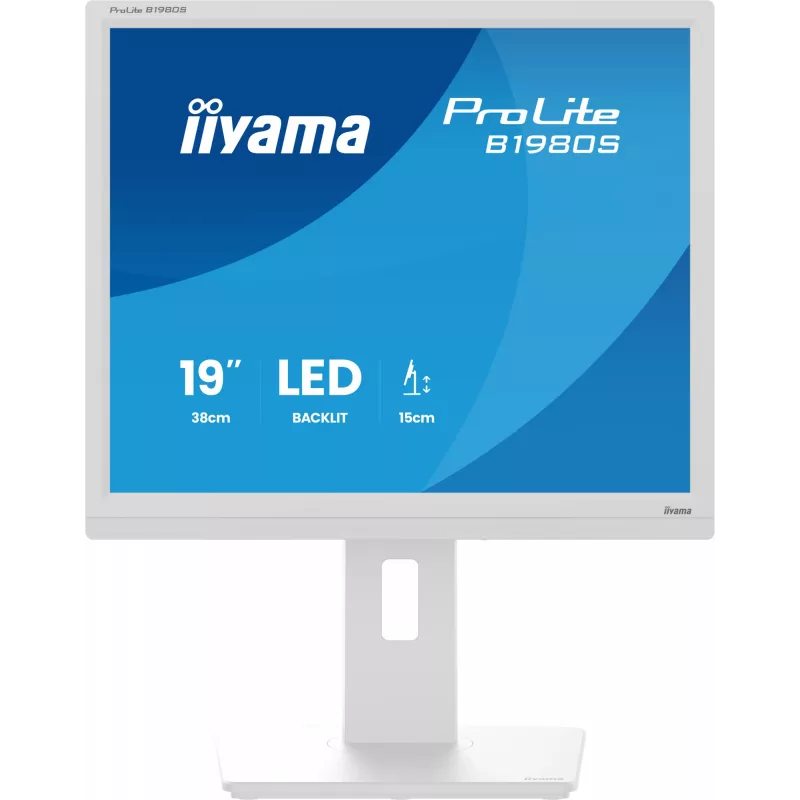 iiyama ProLite B1980S-W1 arvutimonitor 48,3 cm (19 tolli) 1280 x 1024 pikslit SVGA LED Valge