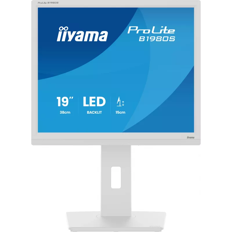 iiyama ProLite B1980S-W1 arvutimonitor 48,3 cm (19 tolli) 1280 x 1024 pikslit SVGA LED Valge