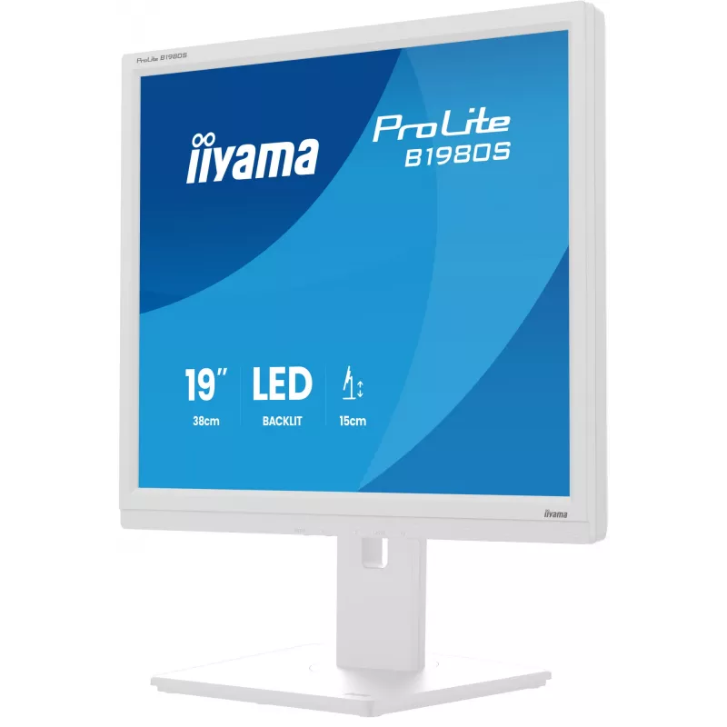 iiyama ProLite B1980S-W1 arvutimonitor 48,3 cm (19 tolli) 1280 x 1024 pikslit SVGA LED Valge