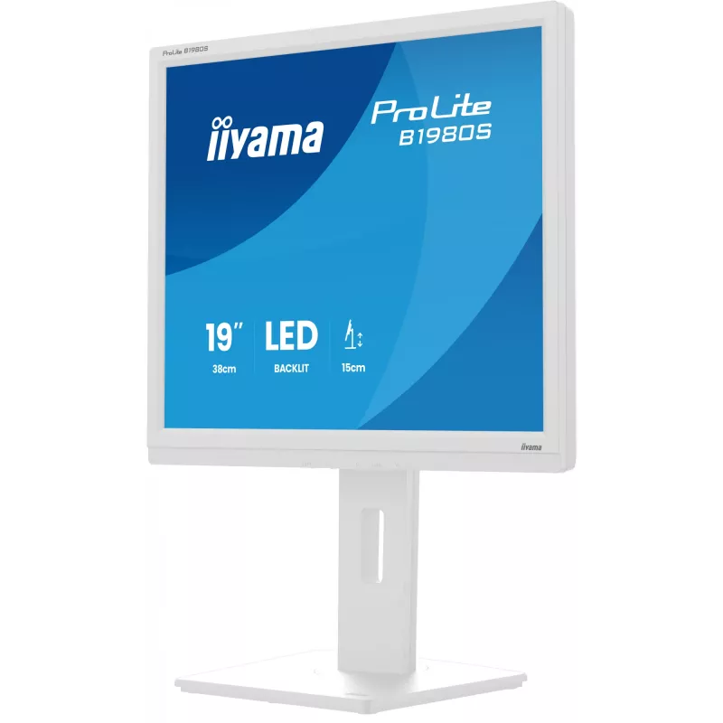 iiyama ProLite B1980S-W1 arvutimonitor 48,3 cm (19 tolli) 1280 x 1024 pikslit SVGA LED Valge