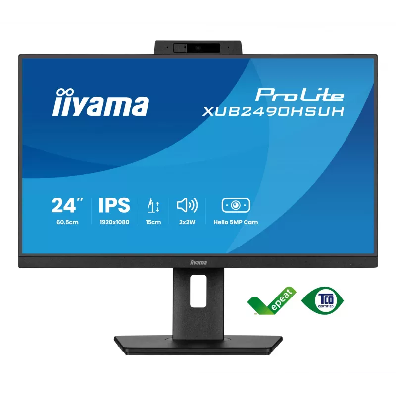 iiyama XUB2490HSUH-B2 arvutimonitor 60,5 cm (23,8 tolli) 1920 x 1080 pikslit Full HD LED must