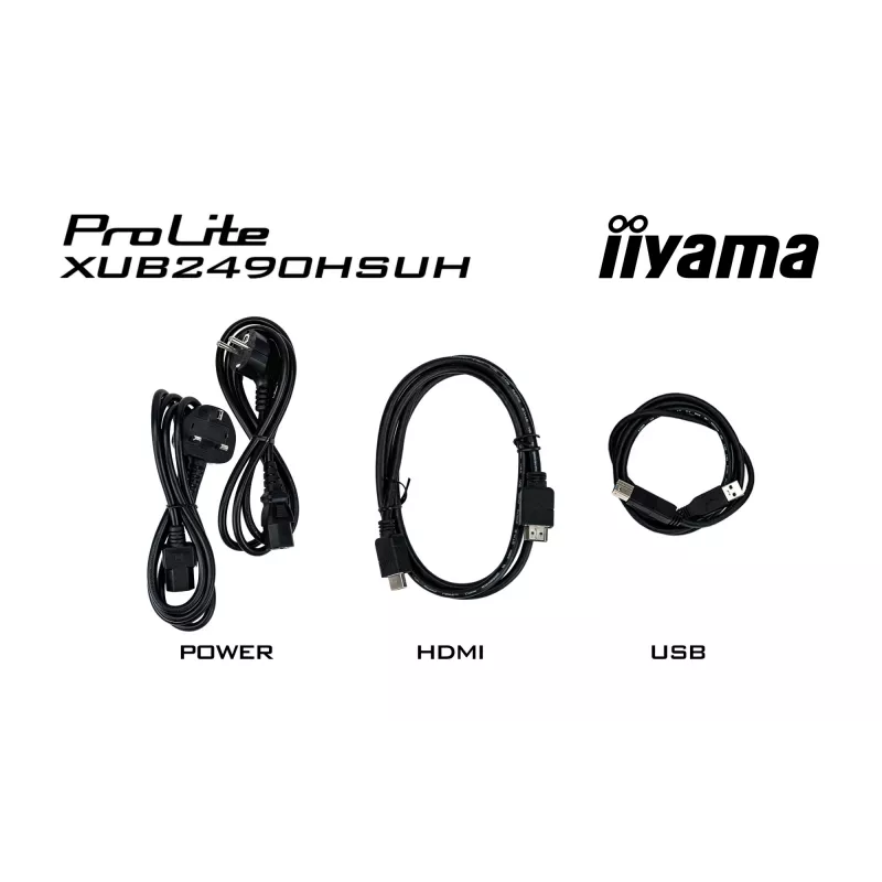 iiyama XUB2490HSUH-B2 arvutimonitor 60,5 cm (23,8 tolli) 1920 x 1080 pikslit Full HD LED must