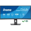 iiyama ProLite XCB3494WQSU-B1 arvutimonitor 86,4 cm (34 tolli) 3440 x 1440 pikslit UltraWide Quad HD LED must