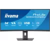 iiyama ProLite XCB3494WQSU-B1 arvutimonitor 86,4 cm (34 tolli) 3440 x 1440 pikslit UltraWide Quad HD LED must