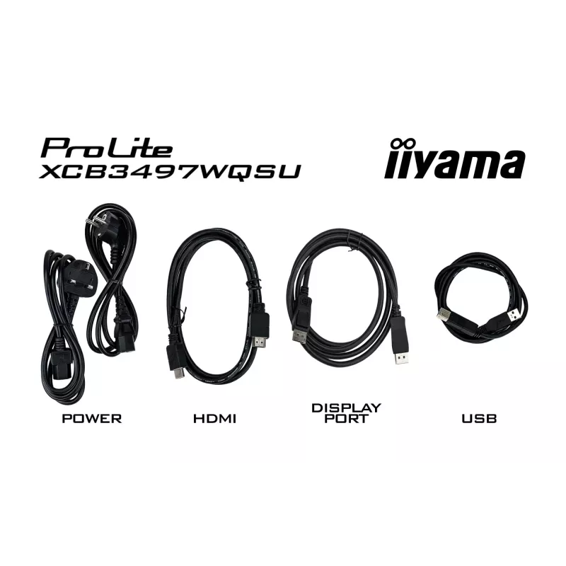 iiyama ProLite XCB3494WQSU-B1 arvutimonitor 86,4 cm (34 tolli) 3440 x 1440 pikslit UltraWide Quad HD LED must