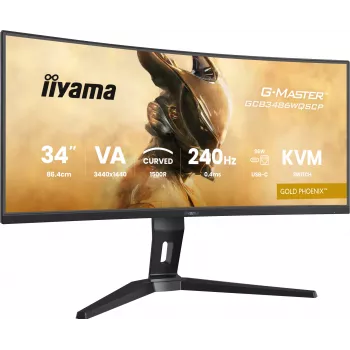 iiyama G-MASTER GCB3486WQSCP-B1 arvutimonitor 86,4 cm (34 tolli) 3440 x 1440 pikslit UltraWide Quad HD must