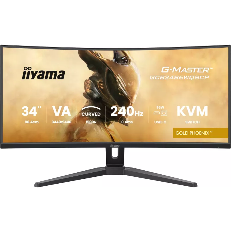 iiyama G-MASTER GCB3486WQSCP-B1 arvutimonitor 86,4 cm (34 tolli) 3440 x 1440 pikslit UltraWide Quad HD must