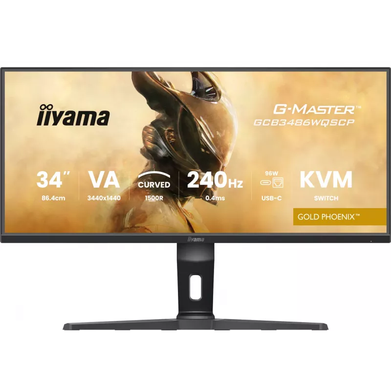 iiyama G-MASTER GCB3486WQSCP-B1 arvutimonitor 86,4 cm (34 tolli) 3440 x 1440 pikslit UltraWide Quad HD must