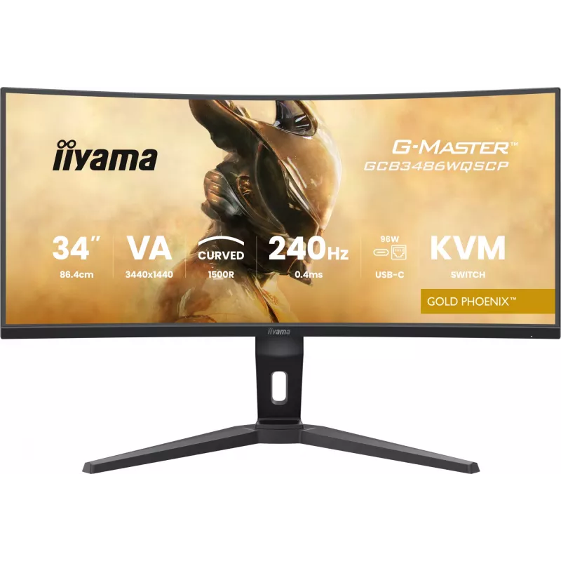 iiyama G-MASTER GCB3486WQSCP-B1 arvutimonitor 86,4 cm (34 tolli) 3440 x 1440 pikslit UltraWide Quad HD must