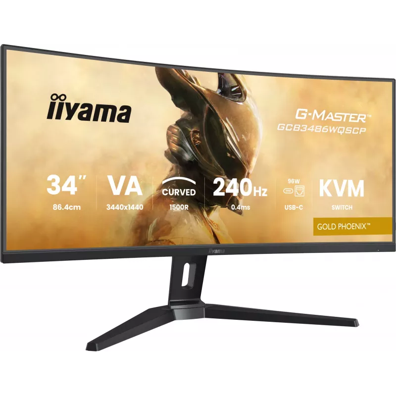 iiyama G-MASTER GCB3486WQSCP-B1 arvutimonitor 86,4 cm (34 tolli) 3440 x 1440 pikslit UltraWide Quad HD must