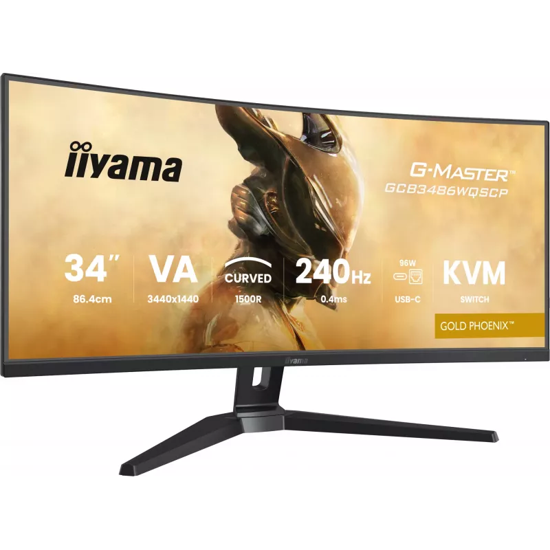 iiyama G-MASTER GCB3486WQSCP-B1 arvutimonitor 86,4 cm (34 tolli) 3440 x 1440 pikslit UltraWide Quad HD must