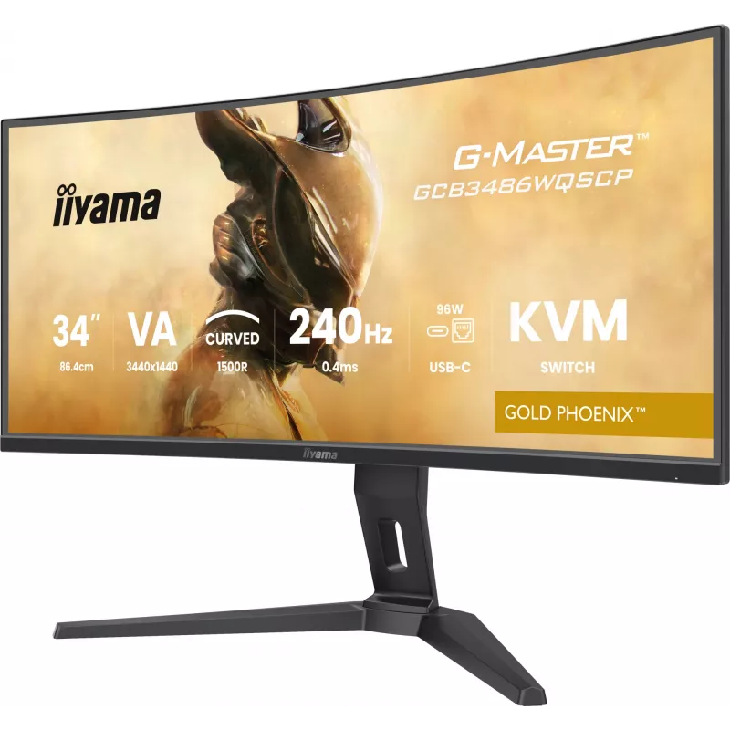 iiyama G-MASTER GCB3486WQSCP-B1 arvutimonitor 86,4 cm (34 tolli) 3440 x 1440 pikslit UltraWide Quad HD must