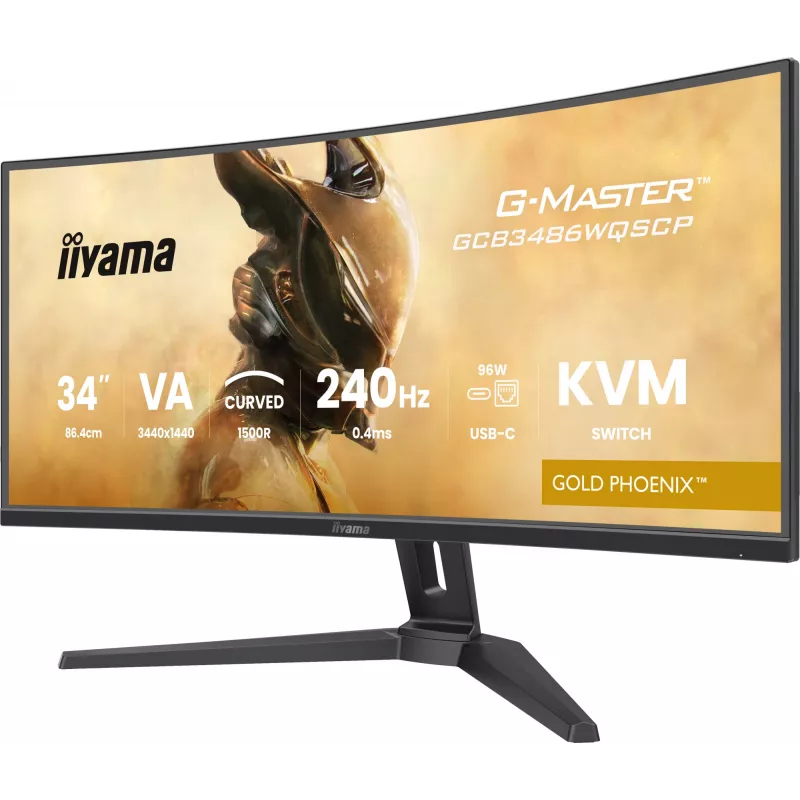 iiyama G-MASTER GCB3486WQSCP-B1 arvutimonitor 86,4 cm (34 tolli) 3440 x 1440 pikslit UltraWide Quad HD must
