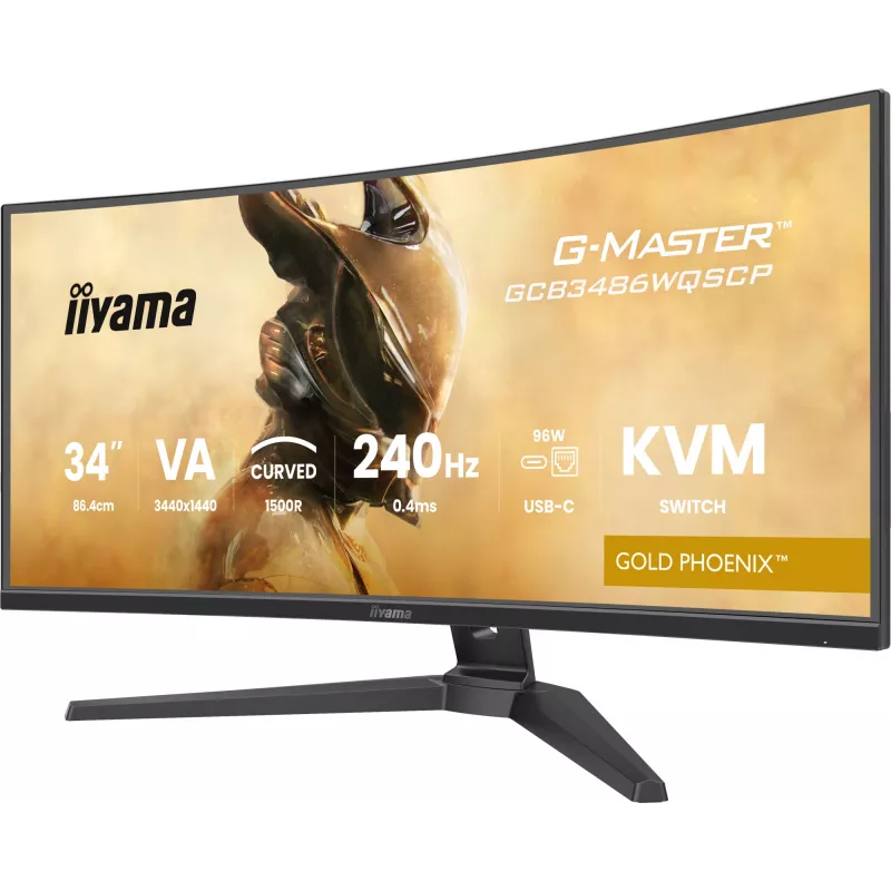 iiyama G-MASTER GCB3486WQSCP-B1 arvutimonitor 86,4 cm (34 tolli) 3440 x 1440 pikslit UltraWide Quad HD must