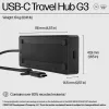 HP USB-C Travel Hub G3, juhtmega, USB 3.2 Gen 2 (3.1 Gen 2) USB-C, 60 Hz, HDMI, USB 3.2 Gen 2 (3.1 Gen 2) Type-A, USB 3.2 Gen 2 (3.1 Gen 2) USB-C, Vietnam, USB-C