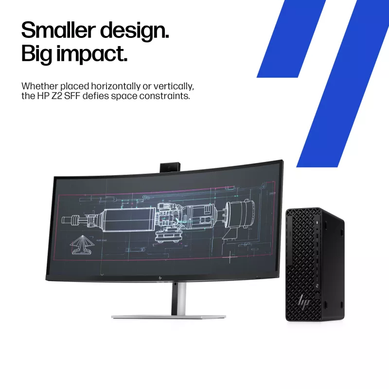 HP Z2 SFF G1i Intel Core Ultra 7 265K 32 GB DDR5-SDRAM NVIDIA RTX A400 Windows 11 Pro tööjaam AI tööjaam, AI PC
