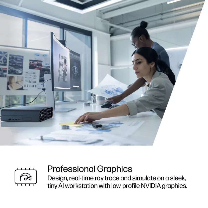 HP Z2 G1i Intel Core Ultra 7 265 32 GB DDR5-SDRAM NVIDIA RTX A400 Windows 11 Pro Mini PC Tööjaam AI Tööjaam, AI Arvuti