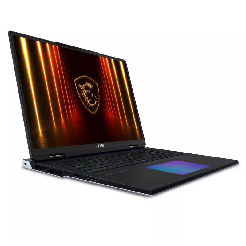 Sülearvuti MSI Titan 18 HX AI A2XWJG-656 18 tolli Intel Core Ultra 9 285HX 64GB 6TB NVIDIA RTX 5090 Windows 11 Pro