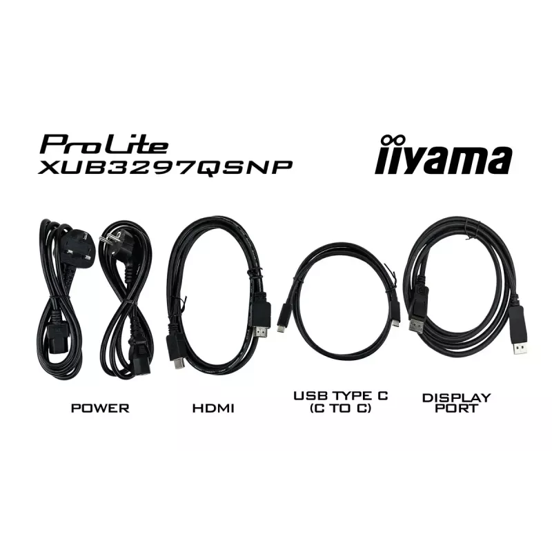 iiyama ProLite XUB3297QSNP-B1 arvutimonitor 81,3 cm (32 tolli) 2560 x 1440 pikslit Quad HD LED must