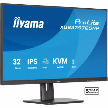 iiyama ProLite XUB3297QSNP-B1 arvutimonitor 81,3 cm (32 tolli) 2560 x 1440 pikslit Quad HD LED must