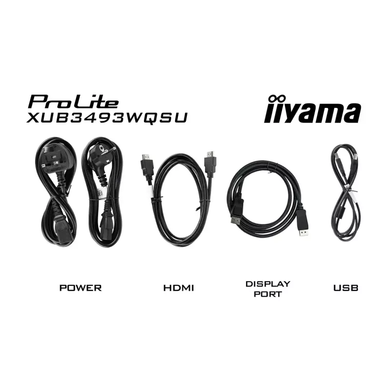 Arvutimonitor IIYAMA ProLite XUB3493WQSU-B6 34 tolli 3440×1440 UltraWide QHD IPS LED, 1 ms, USB 3.2 jaotur, kõlarid, VESA, kõrguse reguleerimine