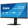 Arvutimonitor IIYAMA ProLite XUB3493WQSU-B6 34 tolli 3440×1440 UltraWide QHD IPS LED, 1 ms, USB 3.2 jaotur, kõlarid, VESA, kõrguse reguleerimine