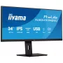 Arvutimonitor IIYAMA ProLite XUB3493WQSU-B6 34 tolli 3440×1440 UltraWide QHD IPS LED, 1 ms, USB 3.2 jaotur, kõlarid, VESA, kõrguse reguleerimine