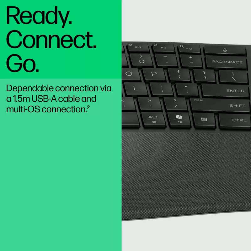 HP 480 Comfort juhtmega klaviatuur
