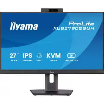 iiyama ProLite XUB2790QSUH-B2 arvutimonitor 68.6 cm (27 tolli) 2560 x 1440 pikslit Quad HD LED must