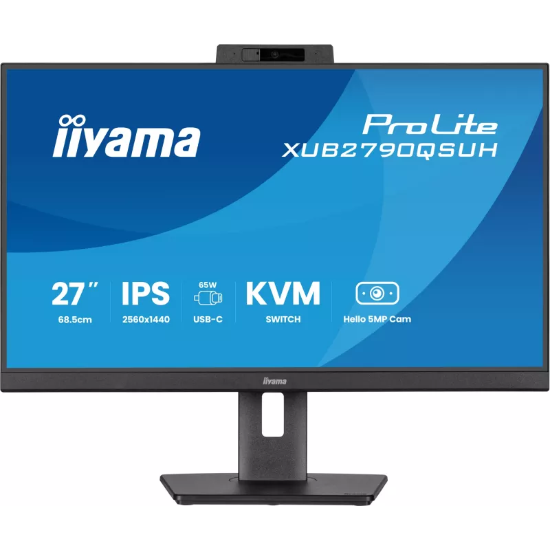iiyama ProLite XUB2790QSUH-B2 arvutimonitor 68.6 cm (27 tolli) 2560 x 1440 pikslit Quad HD LED must