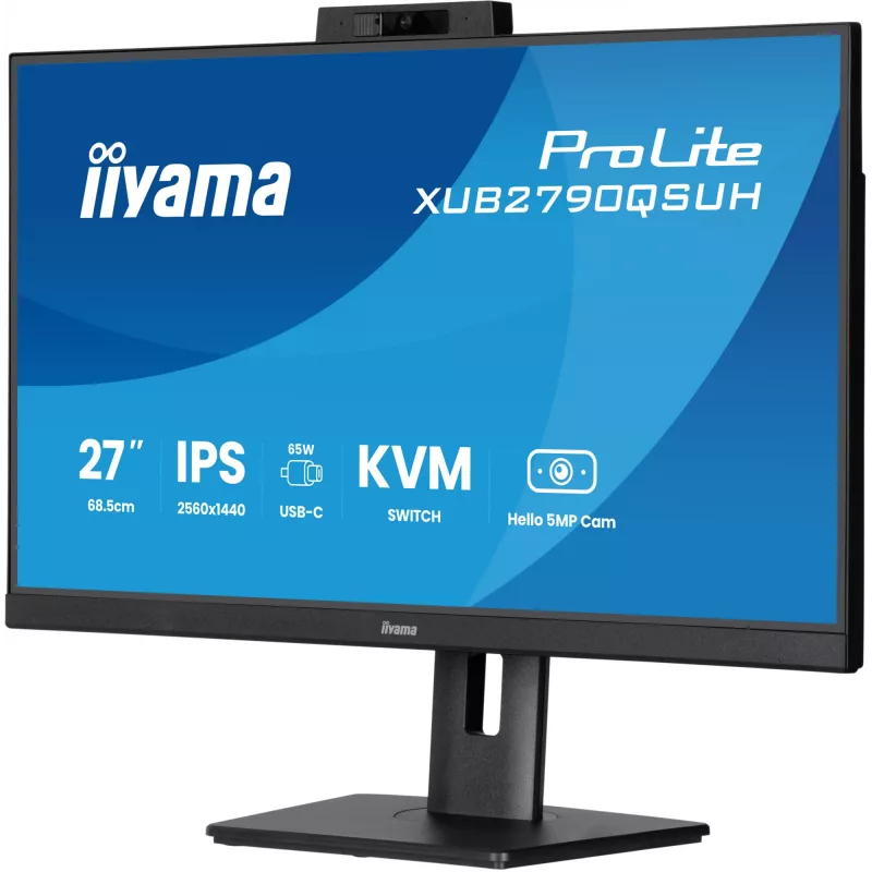 iiyama ProLite XUB2790QSUH-B2 arvutimonitor 68.6 cm (27 tolli) 2560 x 1440 pikslit Quad HD LED must