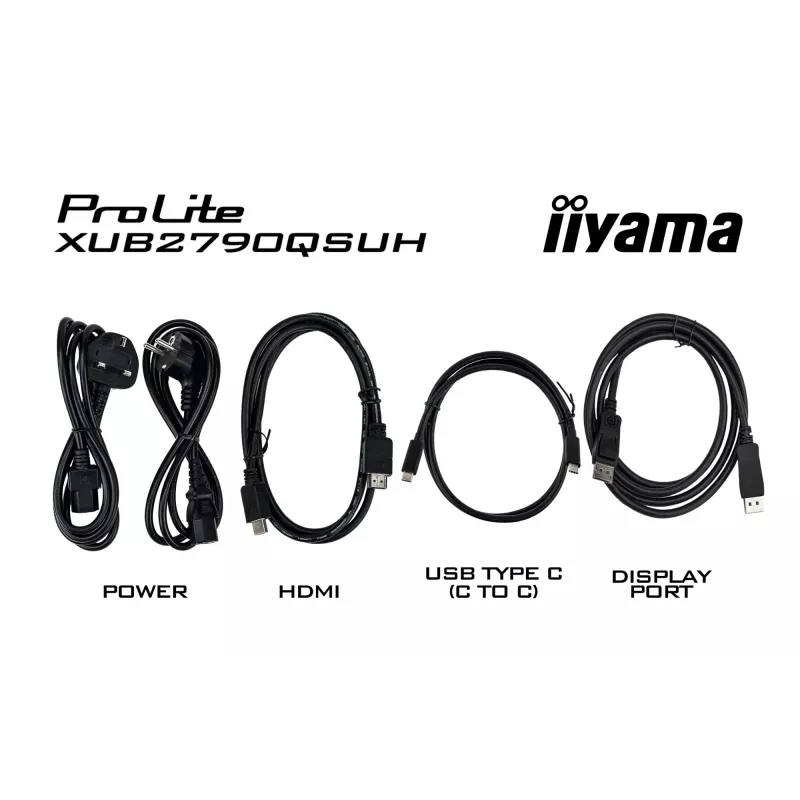iiyama ProLite XUB2790QSUH-B2 arvutimonitor 68.6 cm (27 tolli) 2560 x 1440 pikslit Quad HD LED must