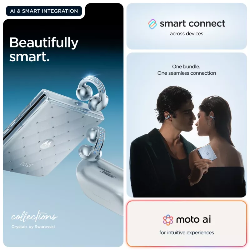 Motorola razr 60 + moto buds loop 17,5 cm (6,9 tolli) Dual SIM Android 15 5G USB Type-C 8 GB 256 GB 4500 mAh sinine