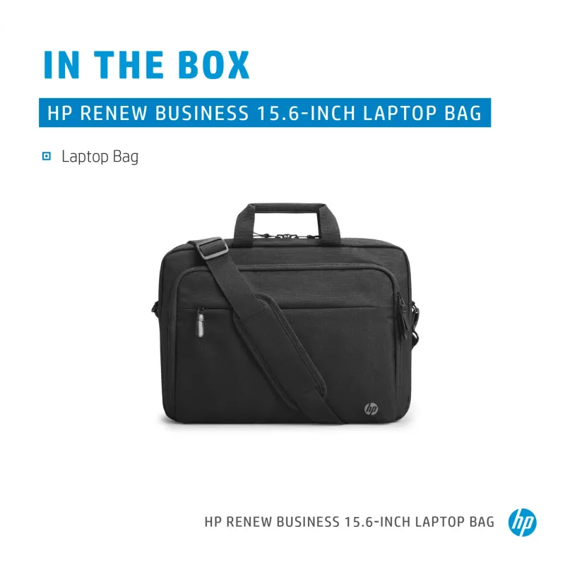 HP Renew Business 15,6-tolline sülearvutikott, Messenger-tüüpi ümbris, 39,6 cm (15,6 tolli), 610 g
