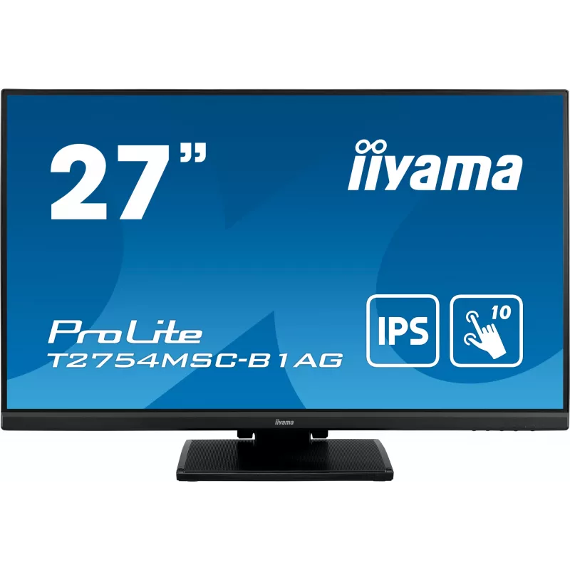 iiyama ProLite T2754MSC-B1AG arvutimonitor 68,6 cm (27 tolli) 1920 x 1080 pikslit Full HD LED puuteekraan Mitmekasutaja Must