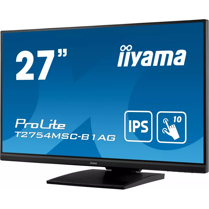 iiyama ProLite T2754MSC-B1AG arvutimonitor 68,6 cm (27 tolli) 1920 x 1080 pikslit Full HD LED puuteekraan Mitmekasutaja Must