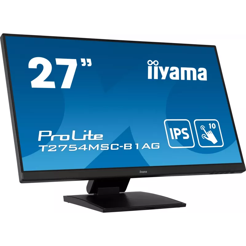 iiyama ProLite T2754MSC-B1AG arvutimonitor 68,6 cm (27 tolli) 1920 x 1080 pikslit Full HD LED puuteekraan Mitmekasutaja Must