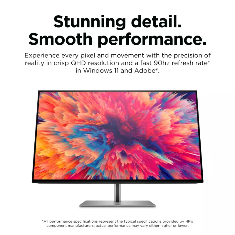 HP Z24q G3 QHD-ekraan, 60,5 cm (23,8 tolli), 2560 x 1440 pikslit, Quad HD, LCD, 5 ms, hõbedane