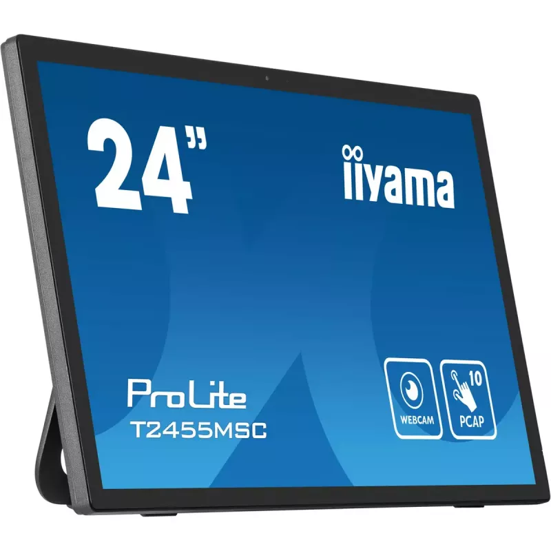 iiyama T2455MSC-B1 arvutimonitor 61 cm (24 tolli) 1920 x 1080 pikslit Full HD LED puuteekraan Must