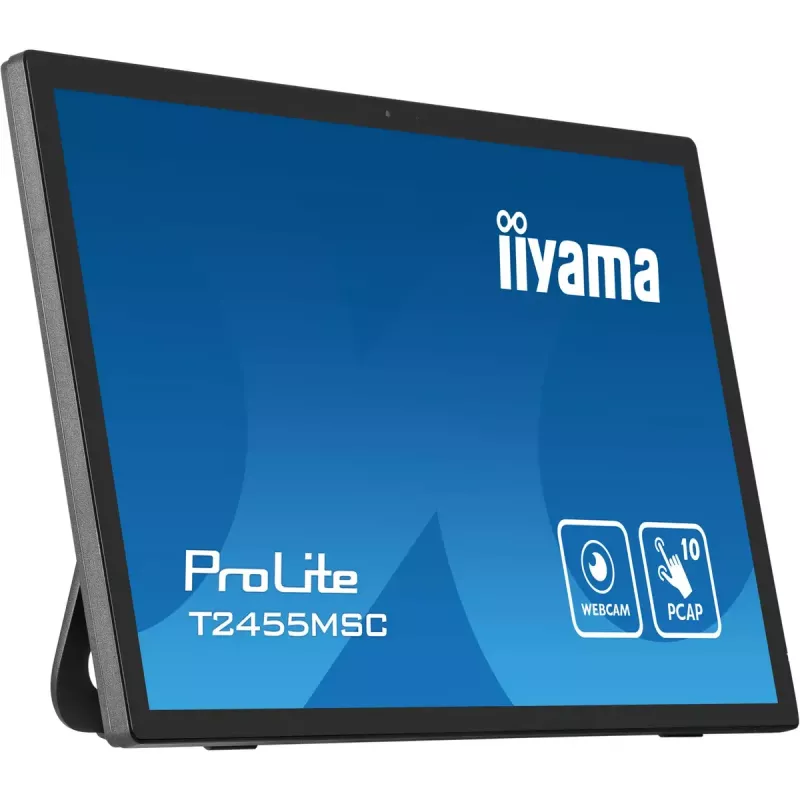 iiyama T2455MSC-B1 arvutimonitor 61 cm (24 tolli) 1920 x 1080 pikslit Full HD LED puuteekraan Must