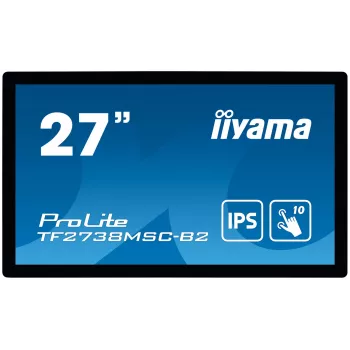 iiyama ProLite TF2738MSC-B2 arvutimonitor 68,6 cm (27 tolli) 1920 x 1080 Full HD LED puuteekraan Multi-user Must