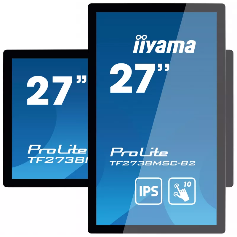 iiyama ProLite TF2738MSC-B2 arvutimonitor 68,6 cm (27 tolli) 1920 x 1080 Full HD LED puuteekraan Multi-user Must