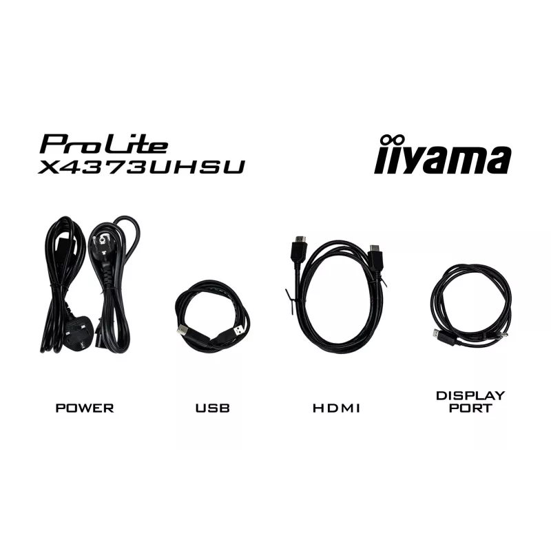 iiyama ProLite X4373UHSU-B1 arvutimonitor 108 cm (42.5 tolli) 3840 x 2160 pikslit 4K Ultra HD must
