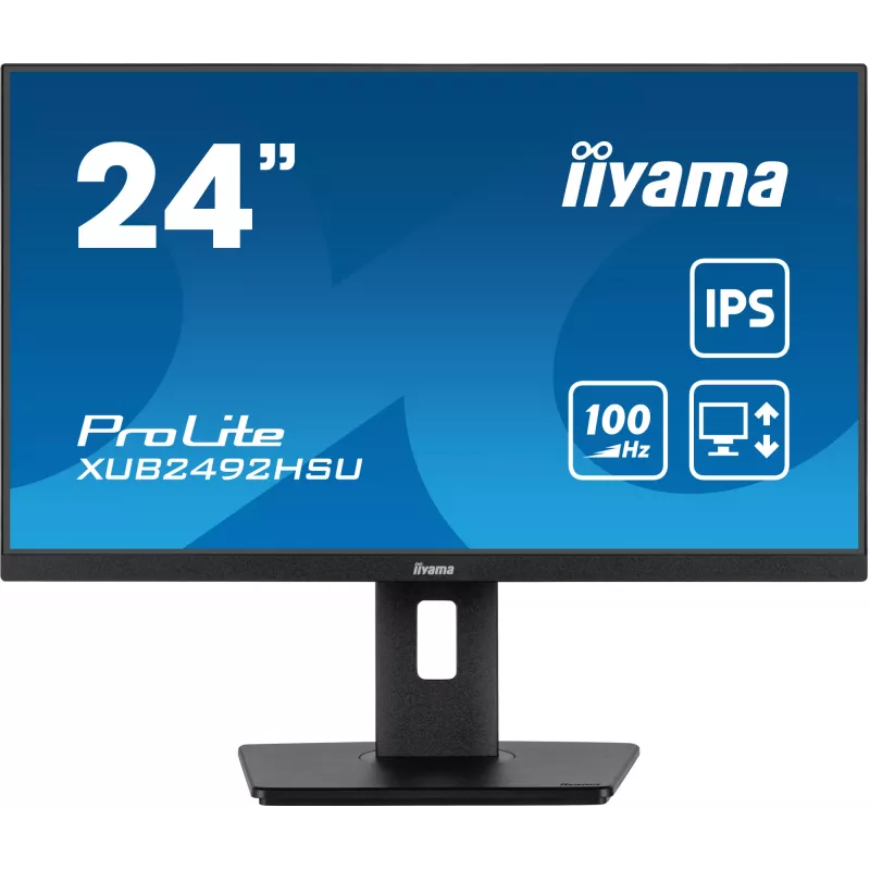 iiyama XUB2492HSU-B6 arvutimonitor 60,5 cm (23,8 tolli) 1920 x 1080 pikslit Full HD LED must